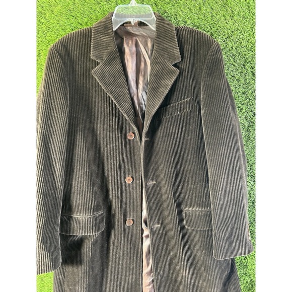 Zara Man|Corduroy|Tobacco Brown|Blazer Jacket Sports Coat |Sz L - Picture 2 of 8